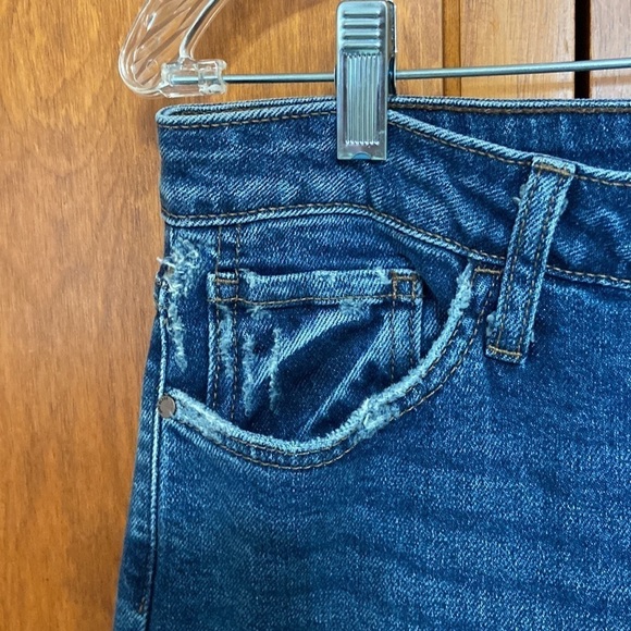 Just Black Denim High Rise Vintage Straight Leg Raw Hem MP&Co. Boutique NWT 31 - Picture 6 of 16